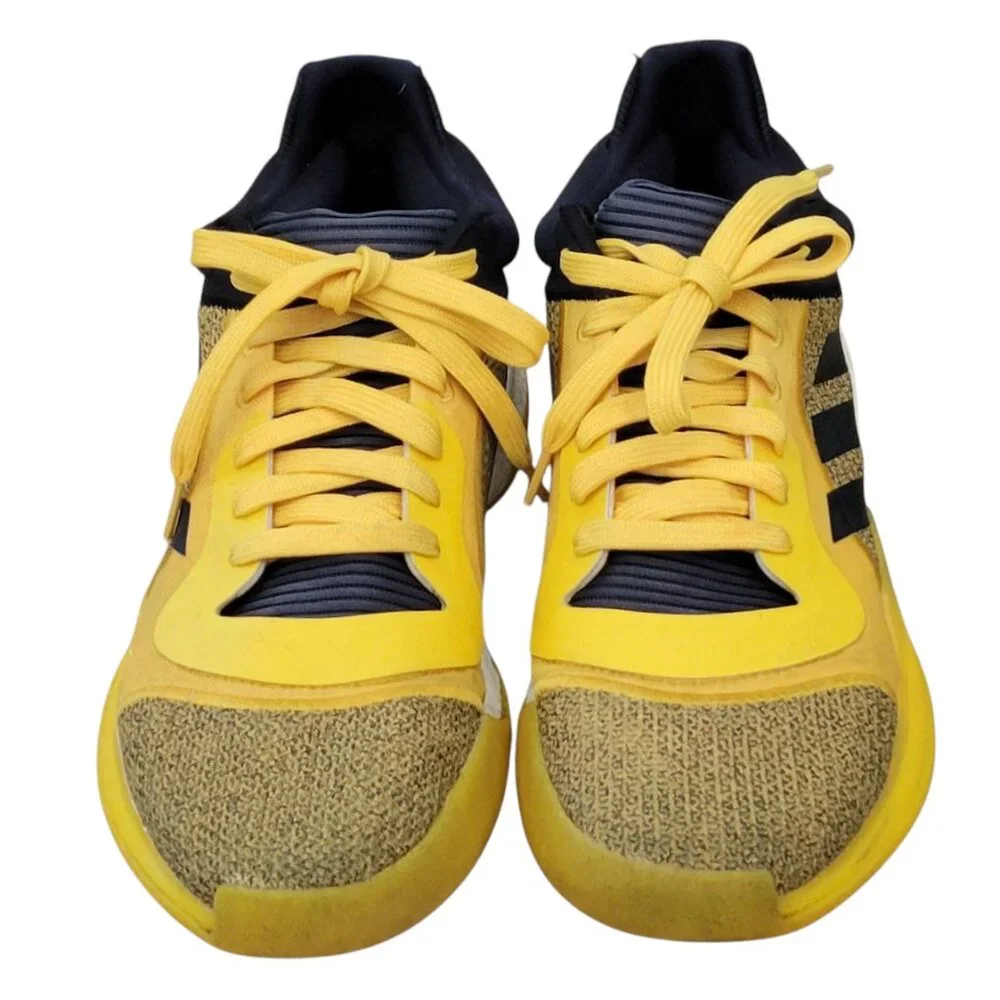 adidas Marquee Boost Low Men's Basketball Sneakers Yellow Black Size 11.5